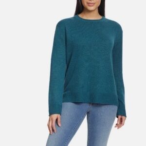 ELLA MOSS Round NECK SWEATER teal Sz M